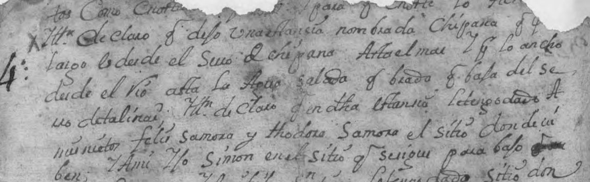 Extracto del testamento de Juan de Ahumada Fernández, otorgado en 1750, donde declara la posesión de la estancia de Chipana.